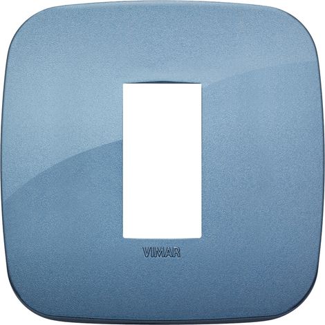 Placca Round 1M blu scatola rotonda Vimar Arkè 19671.86