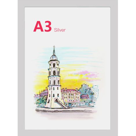 Cadre photo magnétique en PVC A3, support de panneau d'affichage de fichiers Transparent créatif pour réfrigérateur, tableau blanc, porte murale de placard (1/5)