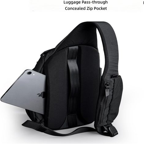 Sac bandoulière minimaliste uni, à polyvalent pour le sport et les loisirs multifonctionnel (1/5)