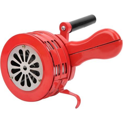 Ciel-Sirène à manivelle rouge portable, alarme manuelle 120 dB pour écoles et troupes (1/4)