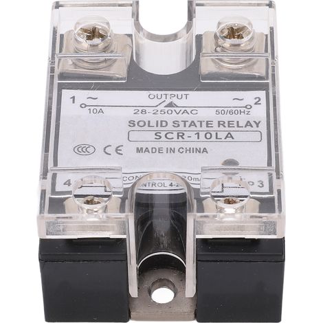Régulateur de tension statique intelligent 4-20mA module contrôle courant 28-250VAC variation progressive pour relais semi-conducteur (1/5)