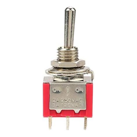 Packung mit 10 Ein-Aus-Ein-Zeitverzögerungs-Kippschaltern, DPDT, 6 Pins, 6 mm, 2 A/250 V AC, 5 A/120 V AC, 1 Set (1/5)