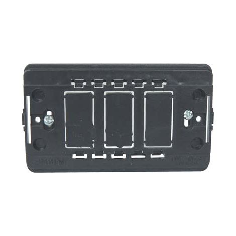 SUPPORTO FRUTTI VENUS MARLANVIL - PC NERO POSTI 3- 25 pezzi