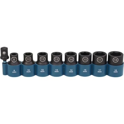 MAKITA E-16645 (9 pc) 1/2" Impact socket set 1/2"