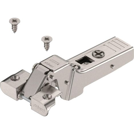 Blum Clip Top Alurahmenscharnier 95 Grad, 9,5mm gekröpft + Feder & Schrauben