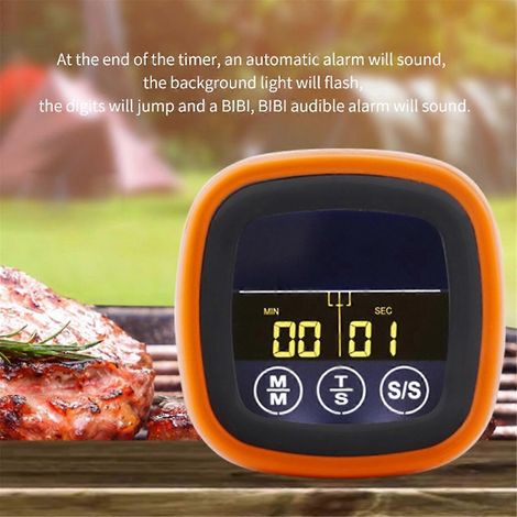 Digitales Doppelnadel-Lebensmittelthermometer für Fleisch/Grillgut (1/5)