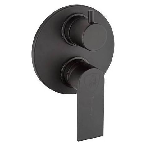 MONOCOMANDO INCASSO DOCCIA CON DEVIATORE LAGUNA Misura: Nero Opa Leva Nera+Leva Aranci