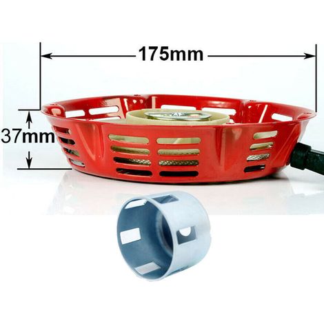17,5 CM démarreur à recul + coupelle pour générateur pompe à eau moteur 5,5 - 6,5 CV (1/4)