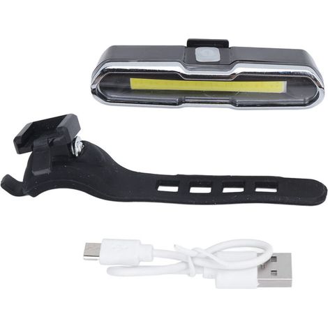 USB-wiederaufladbares Fahrradrücklicht, Sicherheit beim Radfahren in der Nacht, gelbes Licht für Fahrräder (1/5)