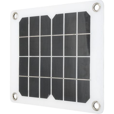 Panneau solaire monocristallin 5V 20W avec sortie USB sécurisée, portable, pour voiture, bateau, camping-car et téléphone. (1/5)