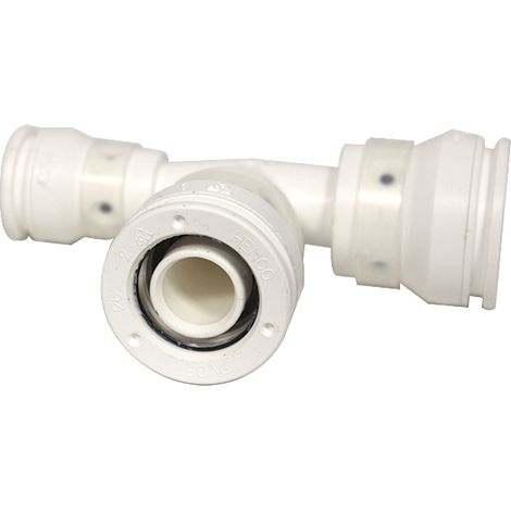 Raccord multicouche push-fit Vision té inégal 26x3,0 - 26x3,0 - 16x2,0 (1/4)