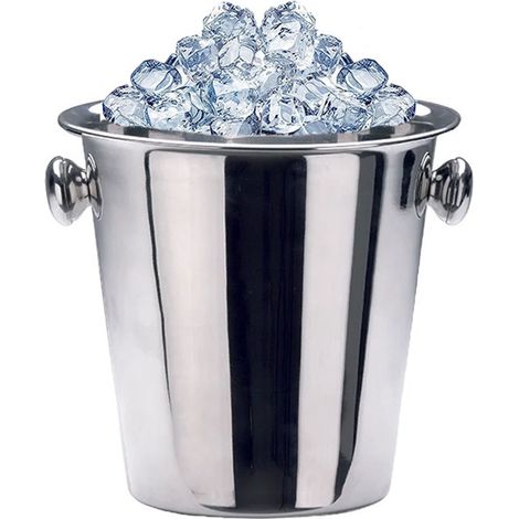 Abert AB-90605012 Basic Secchiello per Ghiaccio Acciaio Inox diametro 14 cm altezza 13 cm colore Silver (1/5)