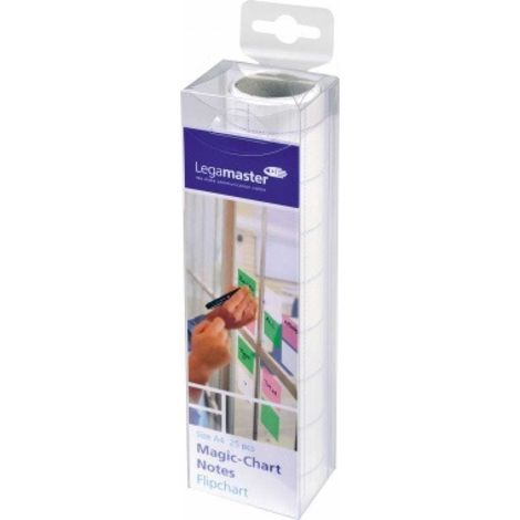 Flipchartfolie Magic-Chart Flipchart 20 x 30 cm (B x H) 50m selbsthaftend inkl. 1 Marker Polypropylen wei 25 Bl./Pack. (1/5)