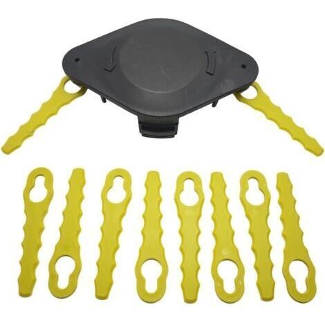 BARKBUSTERS Double tête de lame dentelée, compatible avec les Ryobi Coupe Bordure sans Fil, 20 Pcs lames
