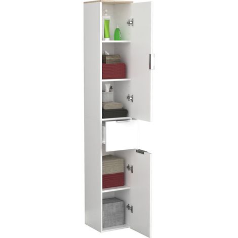 Arredo bagno Armadio da bagno Armadio alto Donali 190x30x30 - VCM