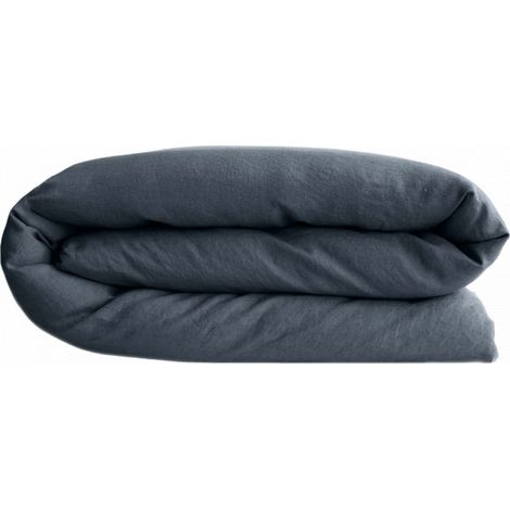 Housse de couette Palace 100% coton teint lavé Vent du sud - Palace Granit - Housse de couette 200 x 200 cm