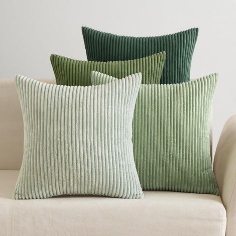 Housses de Coussin 40x40 en Velours Décoratives Série Forest Green (1/5)