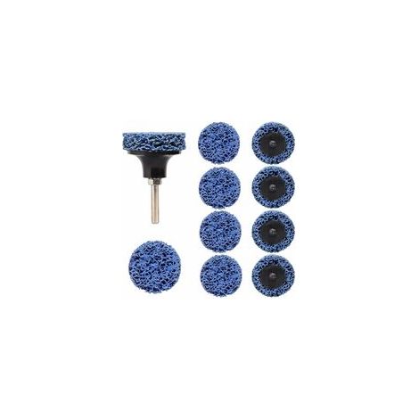 10 Stück (blaue) Schleifscheiben, 50 mm Lamellenschleifscheiben, Werkzeugreinigungsscheibe