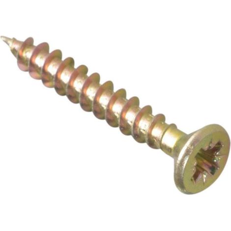 ForgeFix MPS435Y Multi-Purpose Pozi Compatible Screw CSK ST ZYP 4.0 x 35mm Box 200 FORMPS435Y