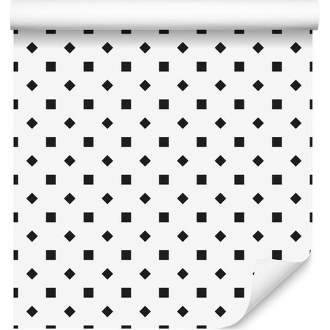 Papier peint à pois gris clair et blanc, fond gris clair 50x1000 cm (1/5)
