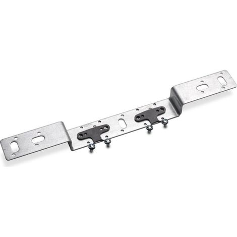 Rehau Halter O 100, für Doppelanschlussm, inkl. 2 EPDM-Dämmscheiben und 4 Schrauben M5 (1/2)