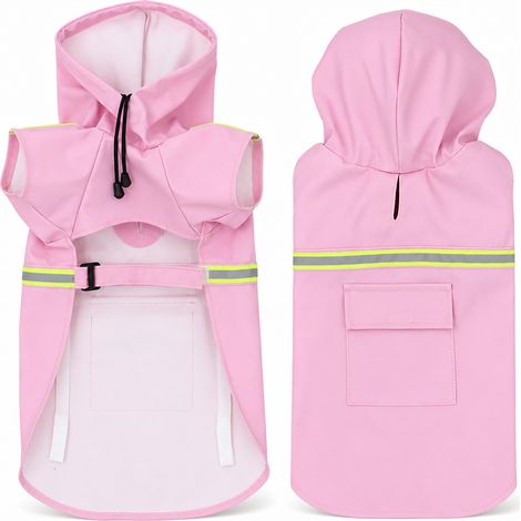 imperméable pour chien solide et durable S 19 x 18 cm rose (1/5)