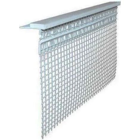 Profilo in pvc con rete per davanzale barra 2 metri - bianco (1/4)
