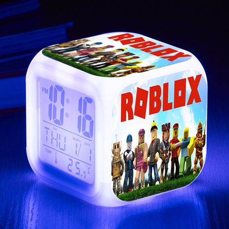 Réveil Roblox 7 Couleurs Changeantes - Cadeau pour Enfants B
