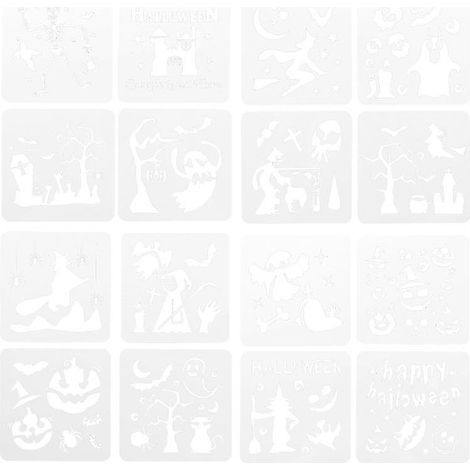 Lot de 2 pochoirs pour décorations d'Halloween (1/3)