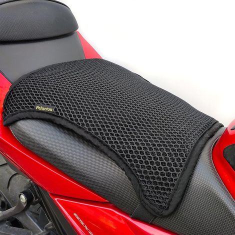 Motorcycle Saddle Cover Mesh Double Layer Motorcycle Seat Cushion Breathable Universal Motorcycle Sun Protection Cover Ventilated Anti Slip (1/5)