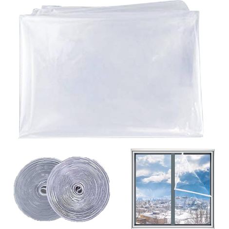 Film Isolant Pour Fenêtres Anti-Vent Thermique Réutilisable Film Isolant Pour Temps Froid Hivernal Pour Intérieur Extérieur Maison Camping-car Grenier Sous-sol Salon Chambre (1/5)
