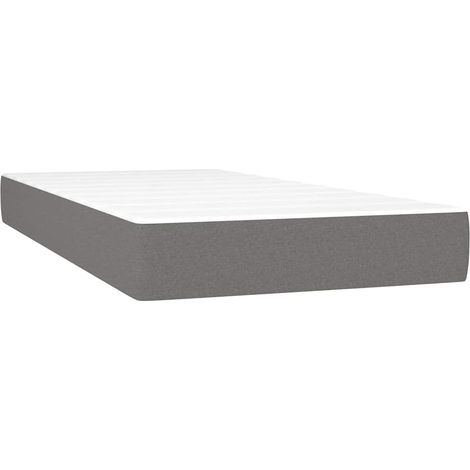 Maison Exclusive - Materasso Molle Insacchettate Rigidità Media Grigio Scuro 120x190x20 Tessuto