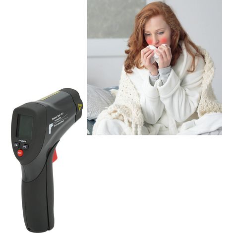 DT-8863B Dual-Laser-Infrarot-Schnellthermometer, elektronisches Thermometer, Heißluftpistole, tragbares Industriethermometer (1/5)