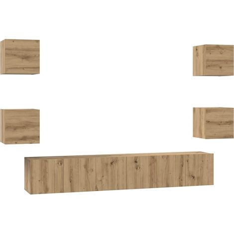 Maison Exclusive - Ensemble meuble TV 7 pcs Chêne artisanal Bois d'ingénierie