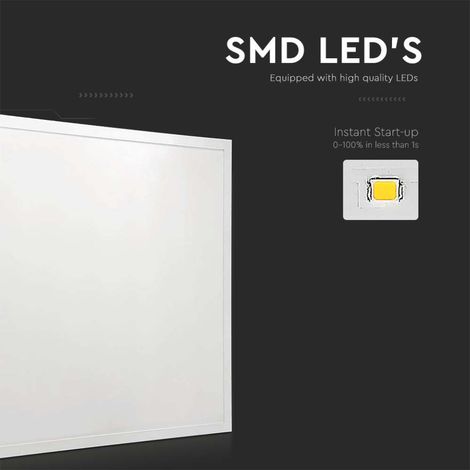 Pannello LED 36W 120LM/W 600X600mm 4000K Driver Incluso
