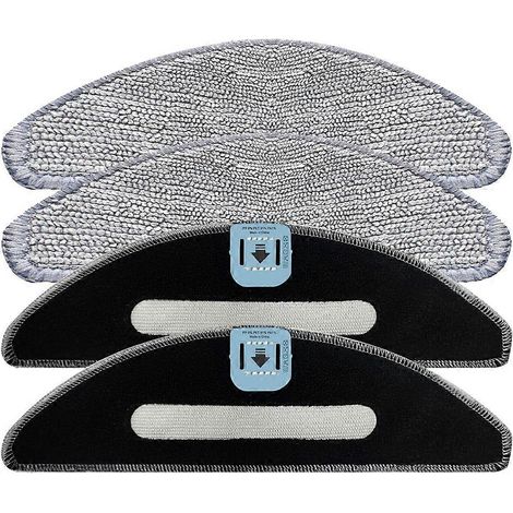 Lot de 4 lavable microfibre patins de lavage pour iRobot Roomba Combo I5/I5+/J5/J5+ aspirateur robot pièces détachées de rechange (1/5)