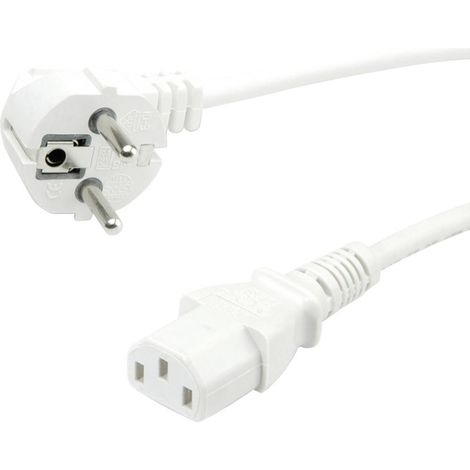 Value 19.99.1016 alimentation Câble de liaison blanc 0.60 m Y194592 (1/4)