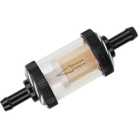 Filtre à essence de carburant de moto découpant la résistance thermique d'ABS pour le diamètre de 6mm MotorbikeBlack (1/5)