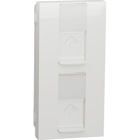 Doppelkappe RJ45 Keystone polar