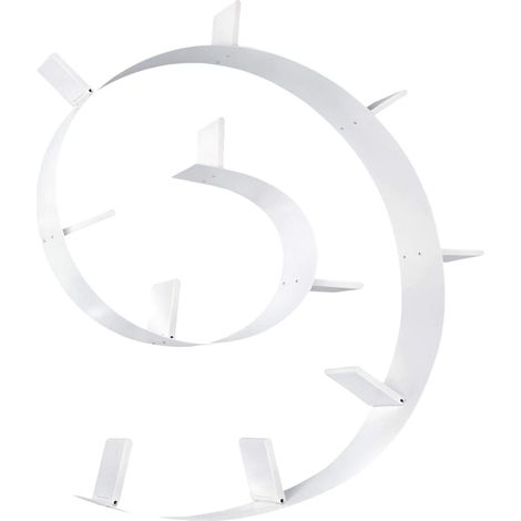 Bibliothèque Flexible, 11 Serre-livres (520cm), Blanc (1/5)