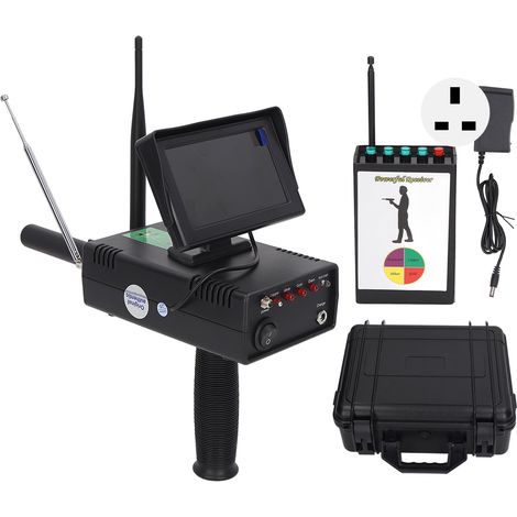 Détecteur de métaux sans fil rechargeable haute sensibilité, scan rapide pour recherche souterraine d'or et métaux précieux, alimentation AC 100-240V avec prise UK, outil de détection portable (1/5)