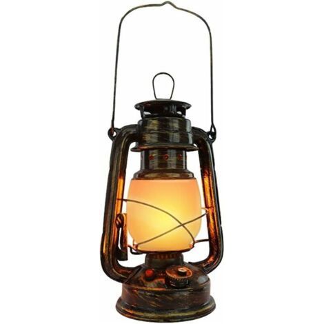 Wiederaufladbare Vintage-Tischlampe, Sturmlaterne, kabellose LED-Tischlampe, dimmbare Outdoor-Nachtleuchte, Retro-Campinglampe mit Ladegerät, 3 Beleuchtungsmodi (1/5)
