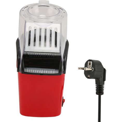 Elektrische Popcornmaschine, rot, tragbar und gesund für Zuhause, Partys, Treffen, als Weihnachtsgeschenk, 220-V-EU-Stecker (1/5)