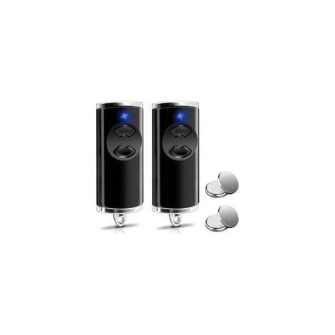 Ensemble de 2 télécommandes de porte de garage 868,3 MHz – Compatible Hörmann HSE4-868-BS, HSE2-868-BS, HS4-868-BS – Cadre métallique renforcé (1/5)