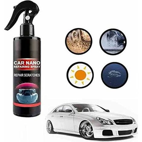 250ml Quick Repair Nano Scratches Car Scratch Remover Spray with Nano Magic Cloth for Whole Body Scratch Remover Stain Remover Polish