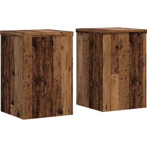 Maison Exclusive - Pflanzenständer 2 Stk. Altholz-Optik 20x20x30