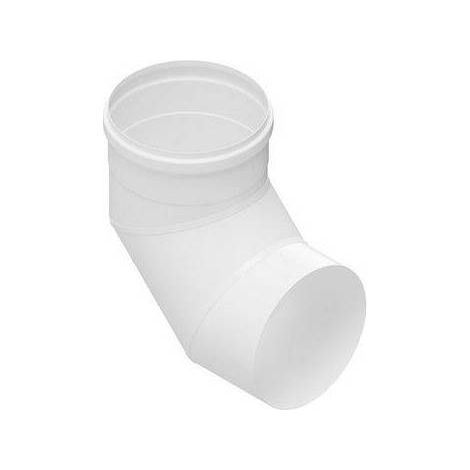 COUDURE À 90° EN ACIER AISI 304L POUR HOTTES Dimensions : Diam. 130 Blanc