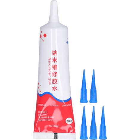 Colle Gel 60 ml - Embout Aiguille Précision - Adhésif Multifonction pour Électronique - Pour Réparation et Assemblage - 1 Pièce (1/5)