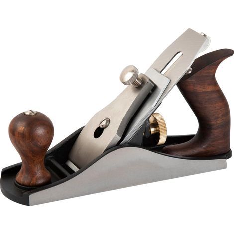 Expert 250mm lissage hêtre bois avion 50mm lame outils à main haute acier au carbone outil manuel poignée en bois et bouton 45241 (1/5)
