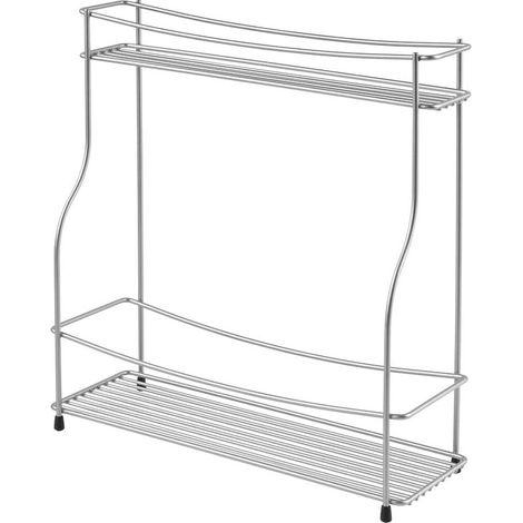 Porta Spezie Bottiglie Olio Aceto da Cucina Griglie 2 Ripiani Metaltex (1/3)